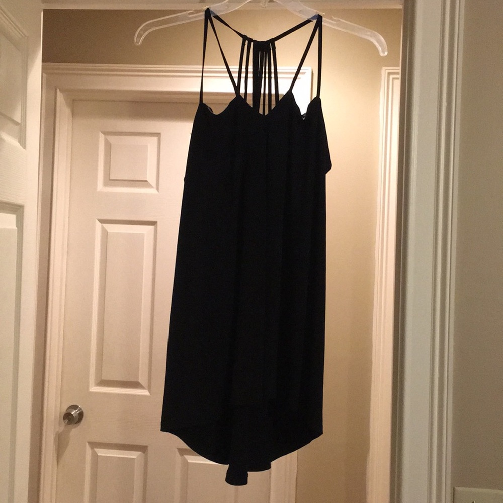 Black spaghetti strap top